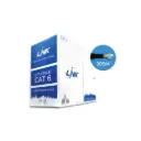 LINK สาย LAN CAT6 UTP, PE Outdoor w/Cross Filler,23 AWG (Double Jacket) Black (305 M) รุ่น US-9106OUT