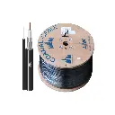 LINK สาย RG6 ชิลด์ 95% มีสลิง Black (500 M) รุ่น CB-0106AM