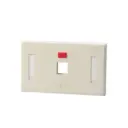 LINK Face Plate 1 Port With Icon & Label ID (สีงา) รุ่น US-2001A