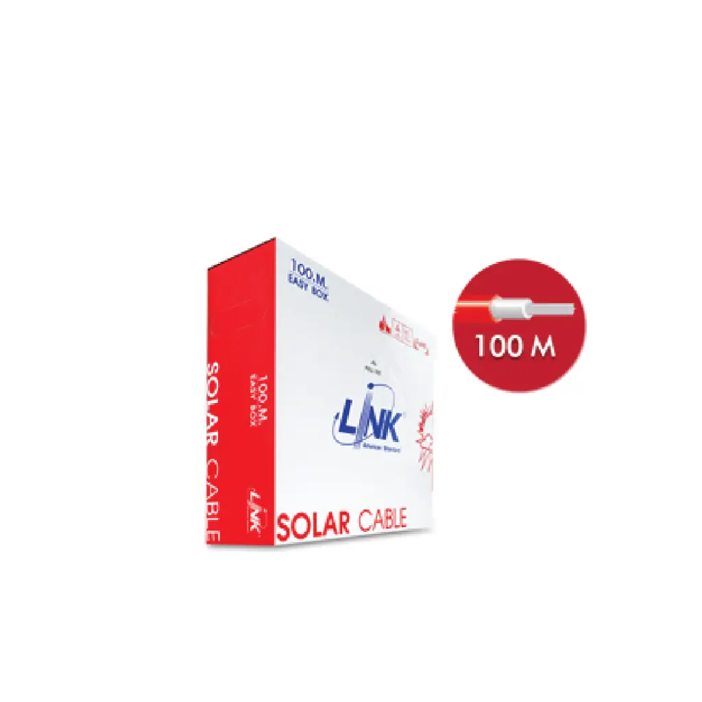 LINK สายไฟโซล่าเซล TUV Solar PV Cable 6 Sq.mm. (100 M)(สีแดง) รุ่น CB-1060AR-1
