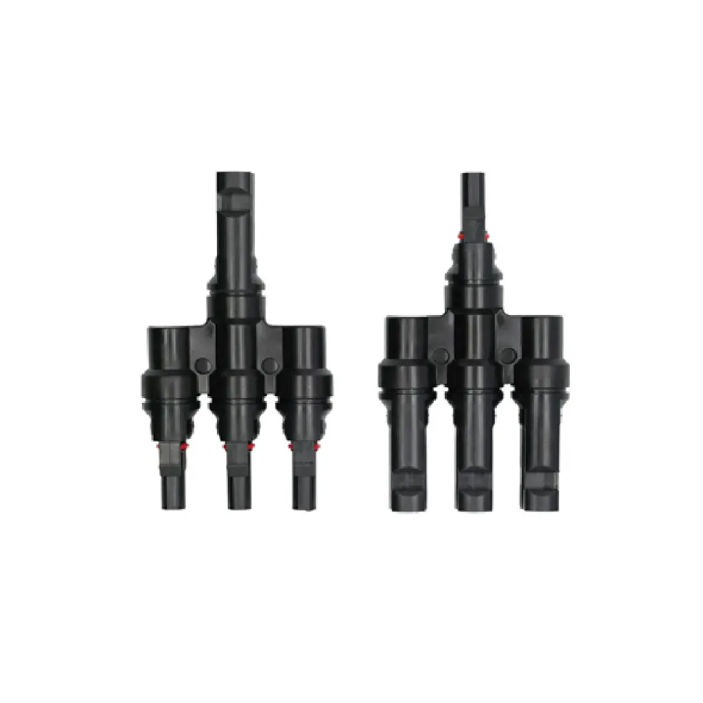 LINK MC4 T-Type 4 Way Connector (คู่) 1500V,TUV Standard รุ่น CB-1008