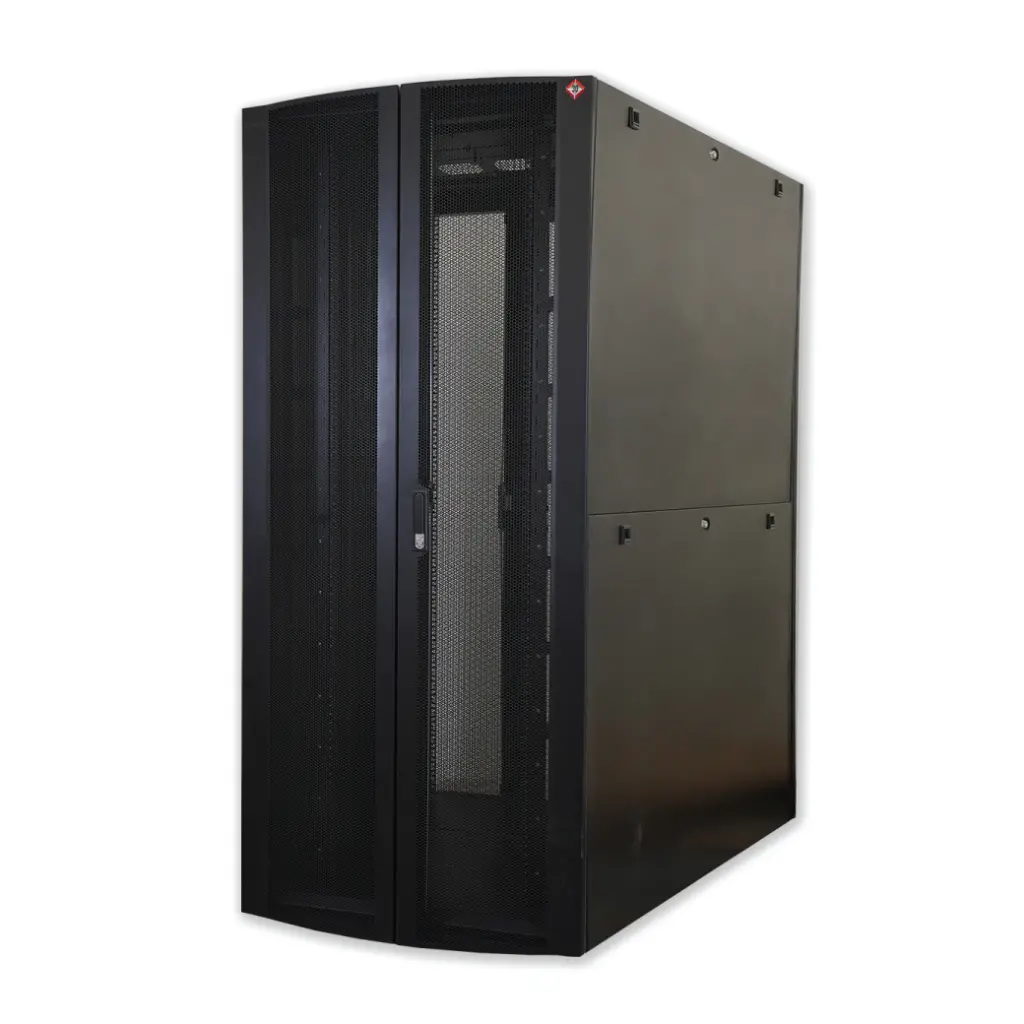 LINK 19" German Data Center Rack 42U ลึก 110 cm. (80x110 cm.) DDB (สีดำ) รุ่น G8-81142DDB