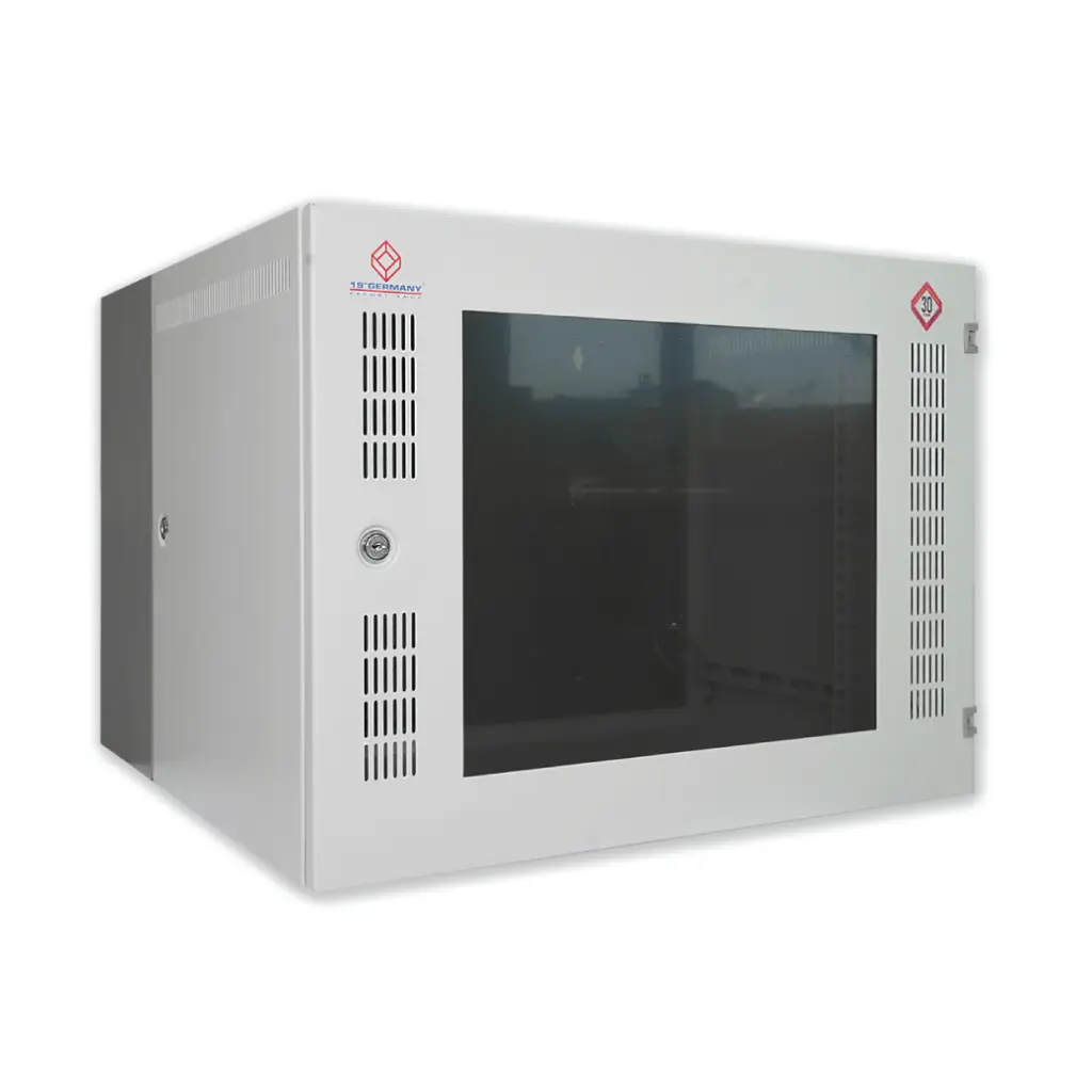 LINK 19" German Front Perf Wall Rack 9U ลึก 50 cm. รุ่น G1-60509F