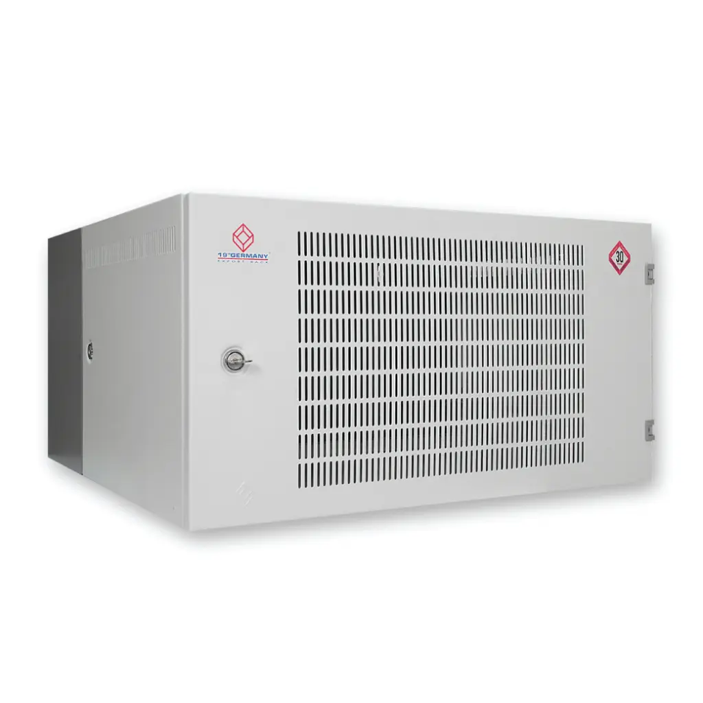 LINK 19" German Front Perforated Wall Rack 6U ลึก 50 cm. รุ่น G1-60506P