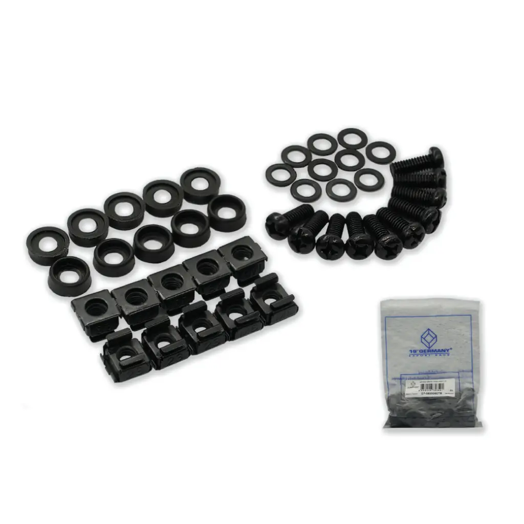 LINK Screw M6 + Captive Nut M6 (สีดำ)(10 ตัว/แพ็ค) รุ่น G7-09300SETB