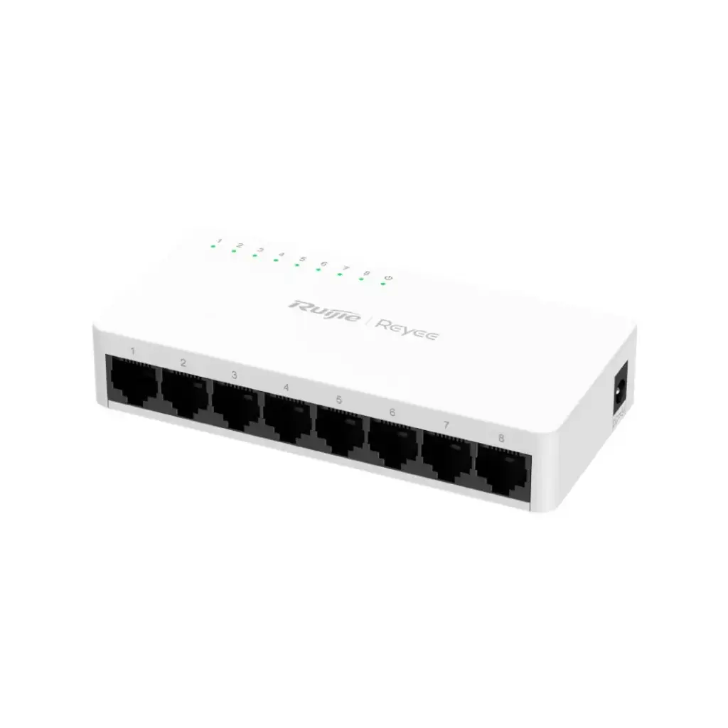 RUIJIE|REYEE 8-Port 10/100 Mbps Desktop Plastic Switch รุ่น RG-ES08F