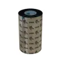 Zebra Wax/Resin Ribbon, 110mmx300m (4.33inx984ft), 3300; Standard, 25mm (1in) core (J3300BK11030)