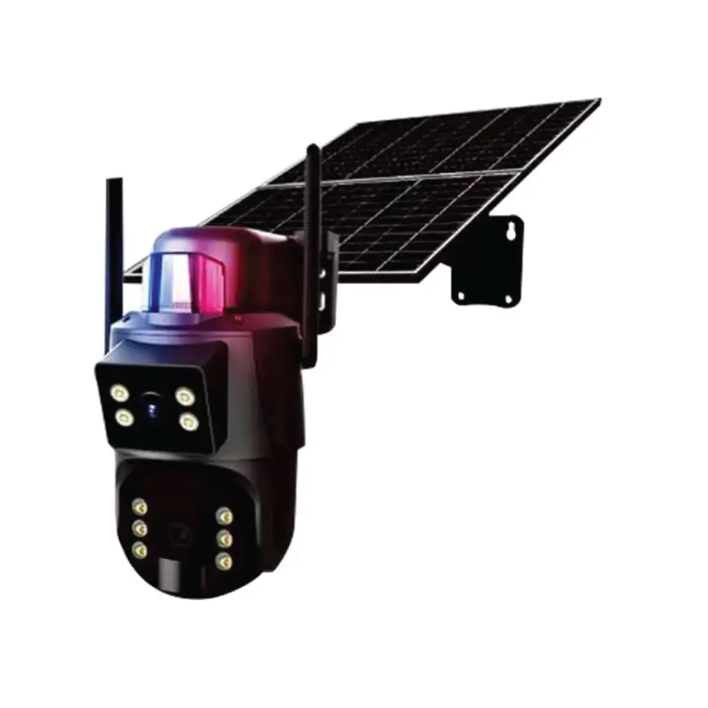 GLINK กล้องวงจรปิดโซล่าเซล 4G 6 ล้านพิกเซล (3MP+3MP)(Dual Lens)(มีแบตในตัว) รุ่น RBX-SL100 BLACK (27249)