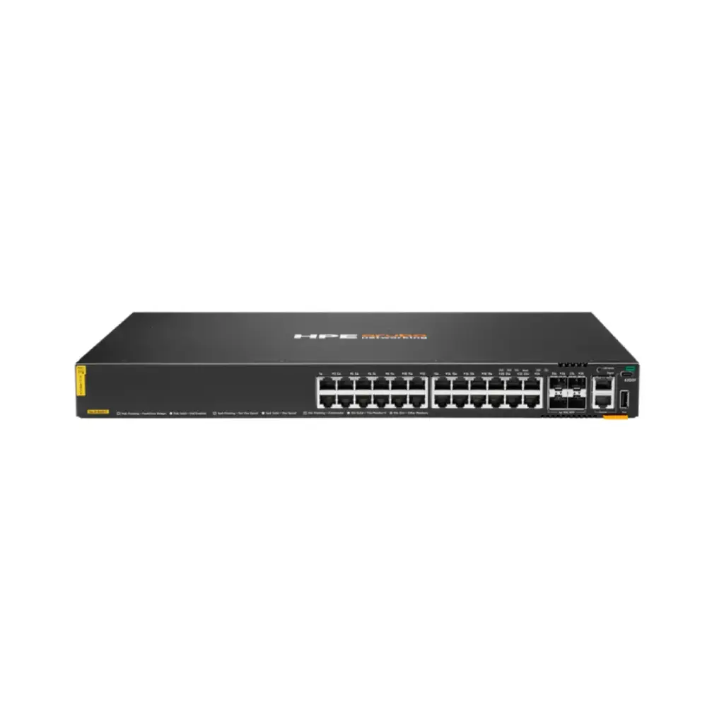 Aruba 6200F 24G CL4 4SFP+370W Swch (24 x 1000Base-T PoE Class 4, 4 x SFP+) (JL725B)