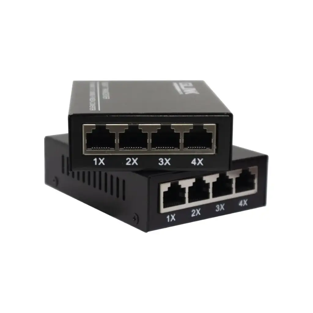 GLINK 10/100 FIBER TO RJ45 4CH 20KM  รุ่น GCVT-03 (24887)