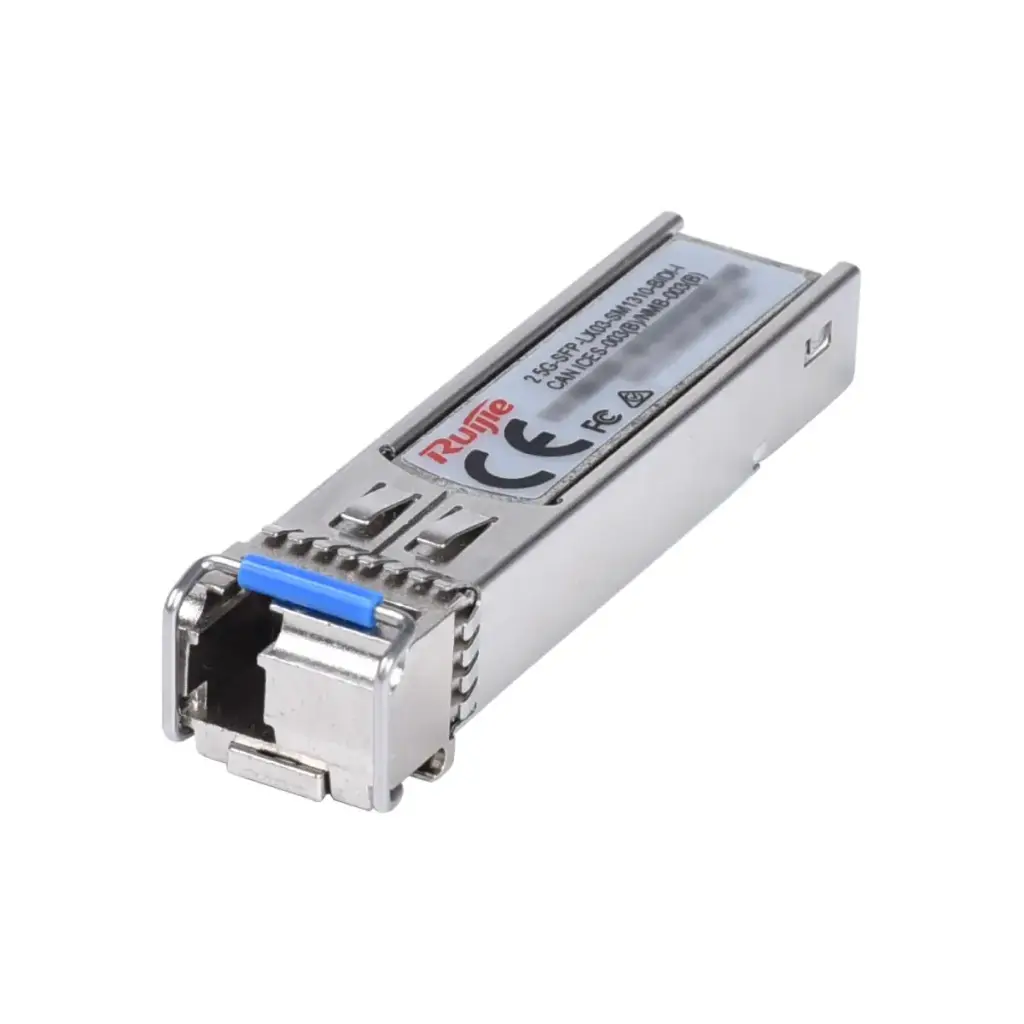 RUIJIE 2.5G BiDi SFP 1310nm-TX/1550nm-RX 3-km DOM Simplex LC SMF Transceiver Module รุ่น 2.5G-SFP-LX03-SM1310-BIDI-I
