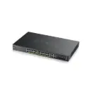 ZYXEL 24-port GbE L2+ PoE Switch with GbE Uplink (375W) รุ่น GS2220-28HP