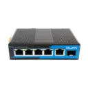 GLINK Industrial Gigabit POE Switch 4 Port (4*POE+1*Uplink+1*SFP)(75W) รุ่น GPOE-04 (ไม่มีอแดปเตอร์)(26008)