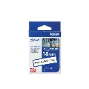 Brother เทปพิมพ์อักษรแบบไม่เคลือบพลาสติก สีดำพื้นขาว 18 mm. TZE-N241