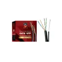 APOLLO สาย LAN CAT6 มีสลิง OUTDOOR (305 M) สีดำ รุ่น APL-306-M