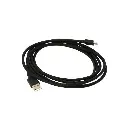 Zebra CS6080 Cordless Cradle Cable: USB-C (Cradle) to USB-A (Host) Cable; 7ft. (2.1m), Straight - Midnight Black (CBL-CS6-S07-04)