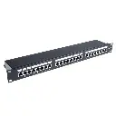 MAP 19" 1U FTP CAT5E Patch panel 24 ports with support bar รุ่น PF-5E024