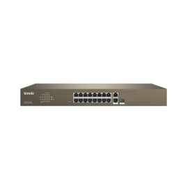Tenda 16 port 10/100 Manage PoE Switch รุ่น TEF1218P-16-250W